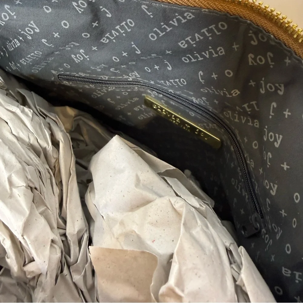NWT‎ Olivia + Joy Caramel Satchel